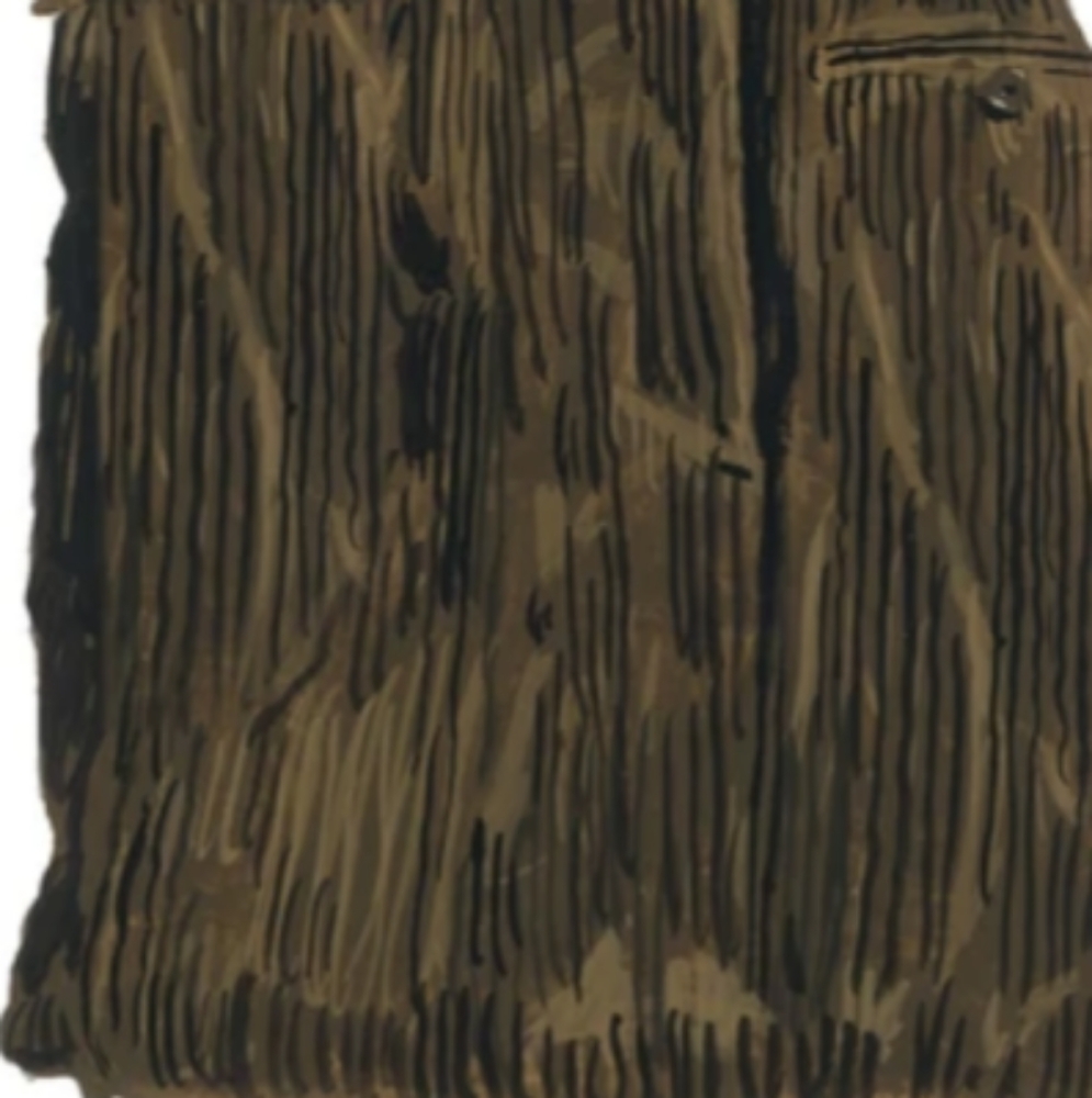 J Peterman Company size 48 Corduroy pants in brown.